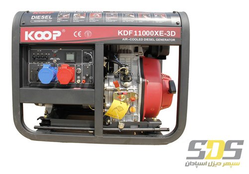 موتور برق سیار دیزلی کوپ مدل KDF 11000 XE-3D